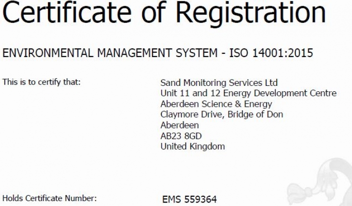 Successful Re-certification ISO 14001:2015
